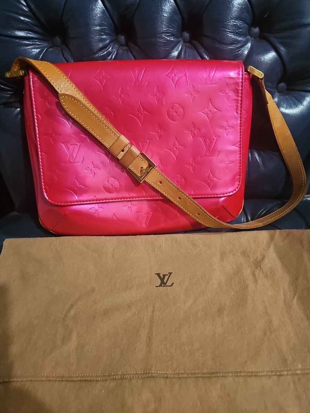"Vintage Louis Vuitton Thompson Street Medium Shoulder Bag - Framboise Pink"